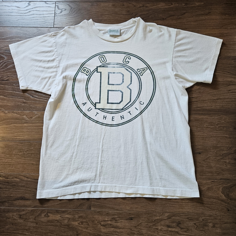 Vintage Boca Authentic Shirt Mens Extra Large Single Stitch